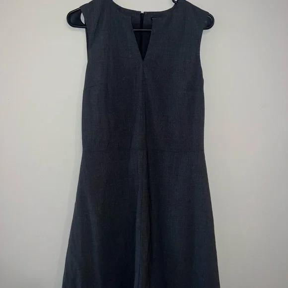 navy blue dress for baby girl Theory Birdseye A-Line Flare Midi-Dress main image 1